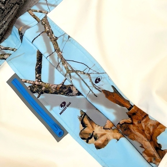 MOSSY OAK | Women’s Nature Lovers Pattern Full Zip Collared White Jacket Size M - Picture 8 of 10